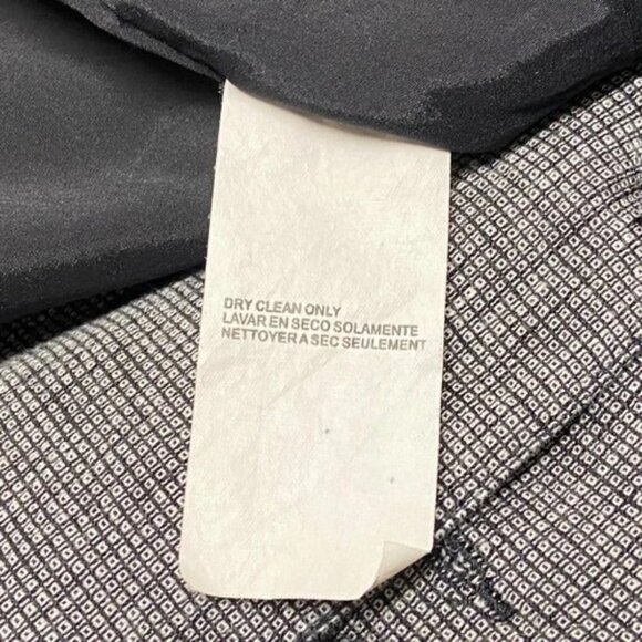 Y2K Bebe Blazer Blouse Women's 6 Black Gray Fitted Short Sleeve Button Front EUC - Picture 6 of 9